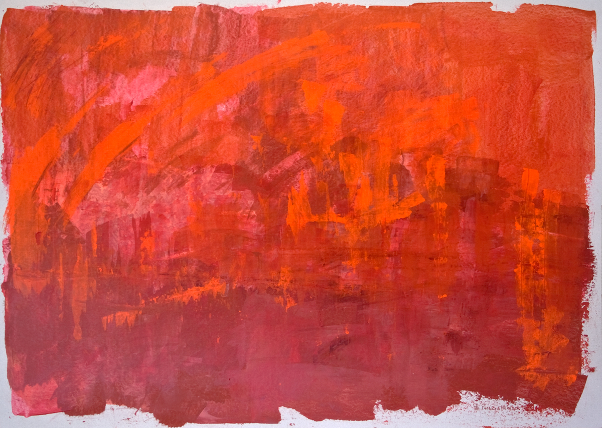 Paisagens #4 . Mixed media on paper . 75x105 cm